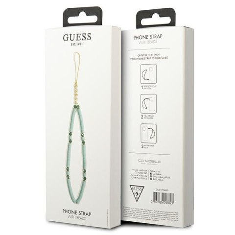 Guess Phone Strap Beads Heishi - Zawieszka do telefonu 25 cm (Blue) Guess Phone Strap Beads Heishi - Zawieszka do telefonu 25 cm (Blue)