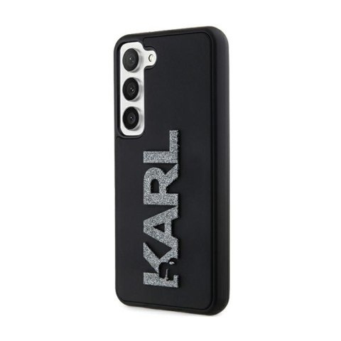 Karl Lagerfeld 3D Rubber Glitter Logo - Etui Samsung Galaxy S23 (czarny) Karl Lagerfeld 3D Rubber Glitter Logo - Etui Samsung Galaxy S23 (czarny)