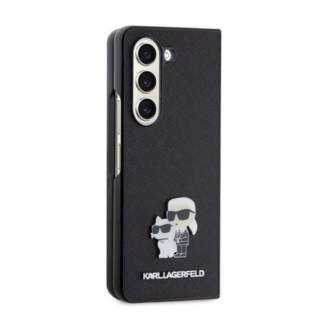 Karl Lagerfeld NFT Saffiano Karl & Choupette Pin - Etui Samsung Galaxy Z Fold 5 (czarny) Karl Lagerfeld NFT Saffiano Karl & Choupette Pin - Etui Samsung Galaxy Z Fold 5 (czarny)