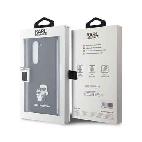 Karl Lagerfeld NFT Saffiano Karl & Choupette Pin - Etui Samsung Galaxy Z Fold 5 (czarny) Karl Lagerfeld NFT Saffiano Karl & Choupette Pin - Etui Samsung Galaxy Z Fold 5 (czarny)
