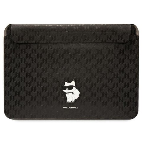 Karl Lagerfeld NFT Saffiano Monogram Ikonik Choupette Sleeve - Etui na notebook 14" (Czarny) Karl Lagerfeld NFT Saffiano Monogram Ikonik Choupette Sleeve - Etui na notebook 14" (Czarny)