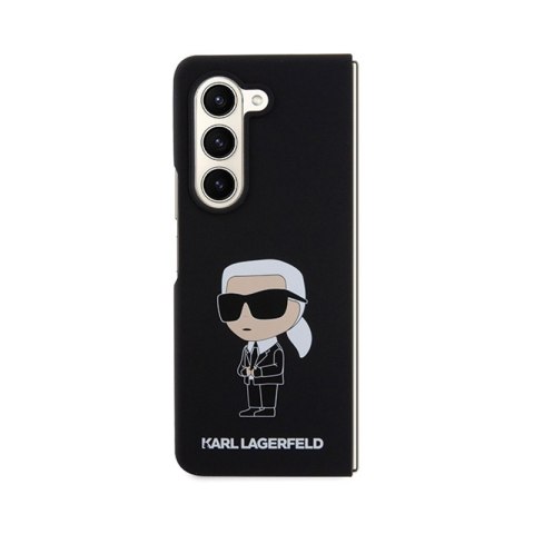 Karl Lagerfeld Silicone Ikonik - Etui Samsung Z Fold 5 (czarny) Karl Lagerfeld Silicone Ikonik - Etui Samsung Z Fold 5 (czarny)