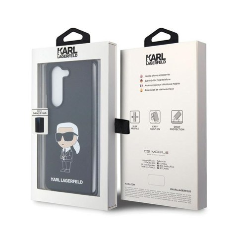Karl Lagerfeld Silicone Ikonik - Etui Samsung Z Fold 5 (czarny) Karl Lagerfeld Silicone Ikonik - Etui Samsung Z Fold 5 (czarny)
