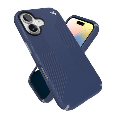 Speck Presidio2 Grip - Etui iPhone 16 (Coastal Blue / Dust Grey / White) Speck Presidio2 Grip - Etui iPhone 16 (Coastal Blue / Dust Grey / White)