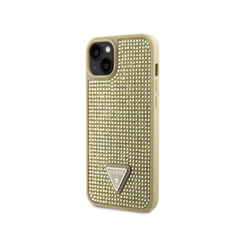 Guess Rhinestone Triangle - Etui iPhone 14 (złoty) Guess Rhinestone Triangle - Etui iPhone 14 (złoty)