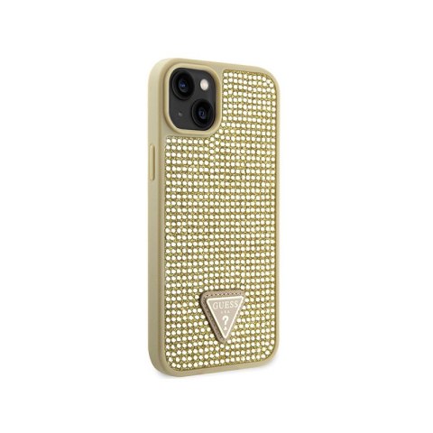 Guess Rhinestone Triangle - Etui iPhone 14 (złoty) Guess Rhinestone Triangle - Etui iPhone 14 (złoty)