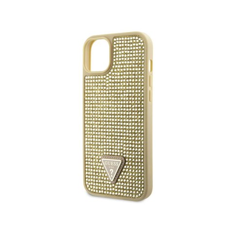 Guess Rhinestone Triangle - Etui iPhone 14 (złoty) Guess Rhinestone Triangle - Etui iPhone 14 (złoty)