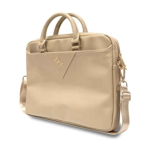 Guess Triangle 4G Computer Bag - Torba na notebooka 15" / 16" (złoty) Guess Triangle 4G Computer Bag - Torba na notebooka 15" / 16" (złoty)