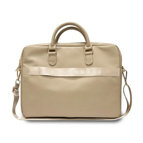 Guess Triangle 4G Computer Bag - Torba na notebooka 15" / 16" (złoty) Guess Triangle 4G Computer Bag - Torba na notebooka 15" / 16" (złoty)
