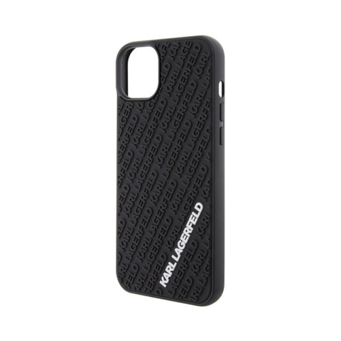 Karl Lagerfeld 3D Rubber Multi Logo - Etui iPhone 15 Plus (czarny) Karl Lagerfeld 3D Rubber Multi Logo - Etui iPhone 15 Plus (czarny)