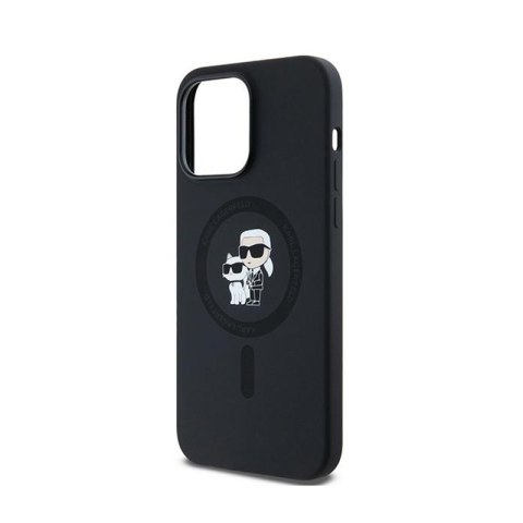 Karl Lagerfeld Silicone Karl & Choupette MagSafe - Etui iPhone 14 Pro (czarny) Karl Lagerfeld Silicone Karl & Choupette MagSafe - Etui iPhone 14 Pro (czarny)