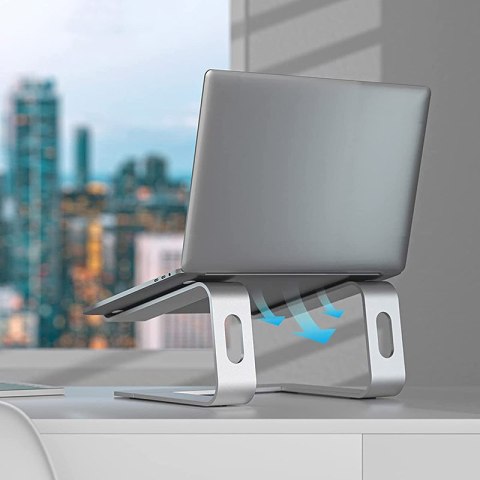 Crong AluBench - Aluminiowa podstawka do laptopa (srebrny) Crong AluBench - Aluminiowa podstawka do laptopa (srebrny)