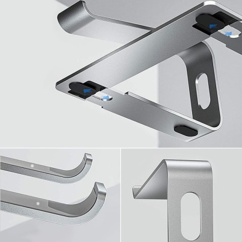 Crong AluBench - Aluminiowa podstawka do laptopa (srebrny) Crong AluBench - Aluminiowa podstawka do laptopa (srebrny)