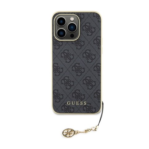 Guess 4G Charms Collection - Etui iPhone 15 Pro Max (szary) Guess 4G Charms Collection - Etui iPhone 15 Pro Max (szary)