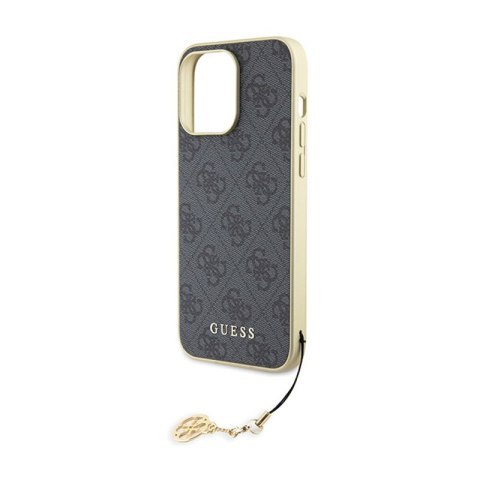 Guess 4G Charms Collection - Etui iPhone 15 Pro Max (szary) Guess 4G Charms Collection - Etui iPhone 15 Pro Max (szary)