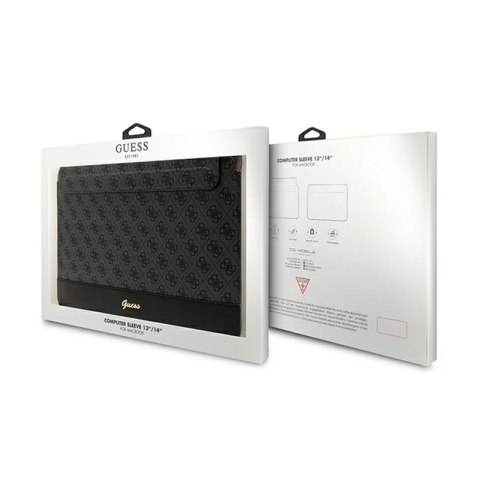 Guess 4G Stripe Metal Logo Computer Sleeve - Etui na notebooka 14" (Czarny) Guess 4G Stripe Metal Logo Computer Sleeve - Etui na notebooka 14" (Czarny)