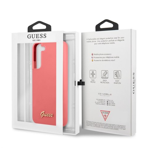 Guess Silicone Script Metal Logo - Etui Samsung Galaxy S22+ (fuksja) Guess Silicone Script Metal Logo - Etui Samsung Galaxy S22+ (fuksja)