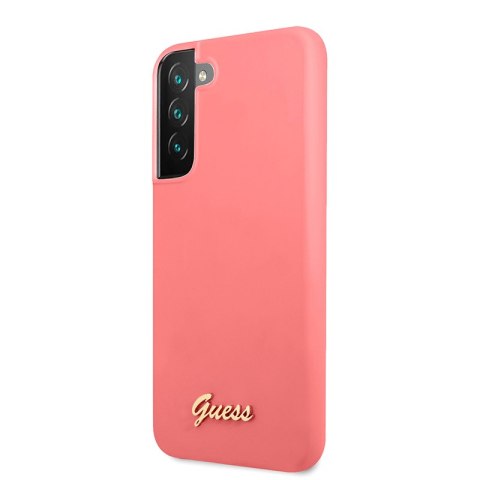 Guess Silicone Script Metal Logo - Etui Samsung Galaxy S22+ (fuksja) Guess Silicone Script Metal Logo - Etui Samsung Galaxy S22+ (fuksja)
