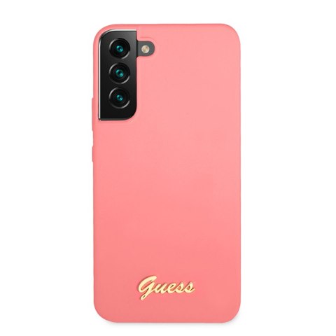 Guess Silicone Script Metal Logo - Etui Samsung Galaxy S22+ (fuksja) Guess Silicone Script Metal Logo - Etui Samsung Galaxy S22+ (fuksja)