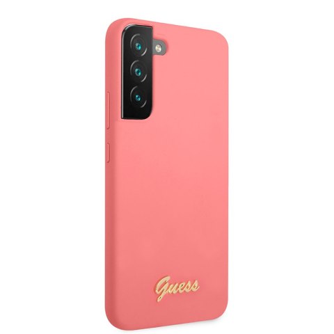 Guess Silicone Script Metal Logo - Etui Samsung Galaxy S22+ (fuksja) Guess Silicone Script Metal Logo - Etui Samsung Galaxy S22+ (fuksja)