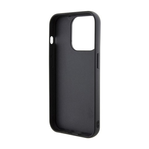 Karl Lagerfeld Fixed Glitter Ikonik Logo Metal Pin - Etui iPhone 15 Pro (czarny) Karl Lagerfeld Fixed Glitter Ikonik Logo Metal Pin - Etui iPhone 15 Pro (czarny)