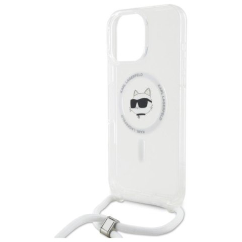 Karl Lagerfeld IML Choupette Head & Cord MagSafe - Etui iPhone 16 Pro (przezroczysty) Karl Lagerfeld IML Choupette Head & Cord MagSafe - Etui iPhone 16 Pro (przezroczysty)