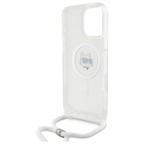 Karl Lagerfeld IML Choupette Head & Cord MagSafe - Etui iPhone 16 Pro (przezroczysty) Karl Lagerfeld IML Choupette Head & Cord MagSafe - Etui iPhone 16 Pro (przezroczysty)