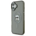 Karl Lagerfeld IML Metal Karl Head MagSafe - Etui iPhone 16 Plus (czarny)