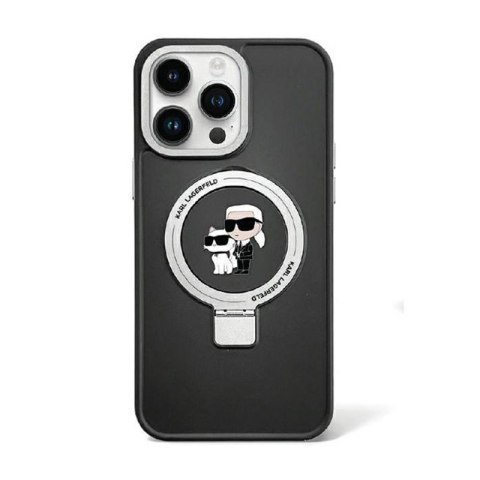 Karl Lagerfeld Ring Stand Karl & Choupette MagSafe - Etui iPhone 13 Pro (biały) Karl Lagerfeld Ring Stand Karl & Choupette MagSafe - Etui iPhone 13 Pro (biały)