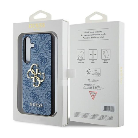 Guess 4G Big Metal Logo - Etui Samsung Galaxy S24+ (niebieski) Guess 4G Big Metal Logo - Etui Samsung Galaxy S24+ (niebieski)