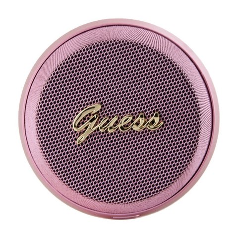 Guess Magnetic Script Metal Logo - Głośnik Bluetooth V5.3 (różowy) Guess Magnetic Script Metal Logo - Głośnik Bluetooth V5.3 (różowy)