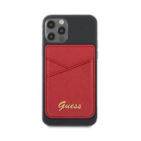 Guess Wallet Card Slot MagSafe Saffiano - Portfel magnetyczny (czerwony) Guess Wallet Card Slot MagSafe Saffiano - Portfel magnetyczny (czerwony)