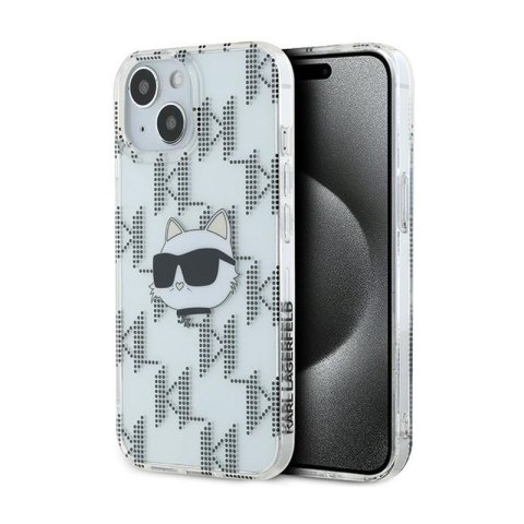 Karl Lagerfeld IML Choupette Head & Monogram - Etui iPhone 15 / 14 / 13 (przezroczysty) Karl Lagerfeld IML Choupette Head & Monogram - Etui iPhone 15 / 14 / 13 (przezroczysty)