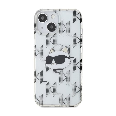 Karl Lagerfeld IML Choupette Head & Monogram - Etui iPhone 15 / 14 / 13 (przezroczysty) Karl Lagerfeld IML Choupette Head & Monogram - Etui iPhone 15 / 14 / 13 (przezroczysty)