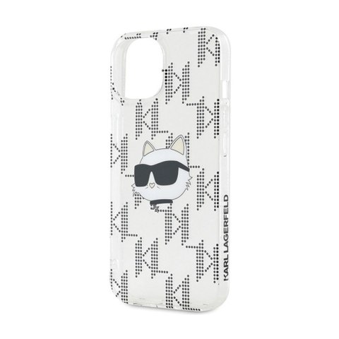 Karl Lagerfeld IML Choupette Head & Monogram - Etui iPhone 15 / 14 / 13 (przezroczysty) Karl Lagerfeld IML Choupette Head & Monogram - Etui iPhone 15 / 14 / 13 (przezroczysty)