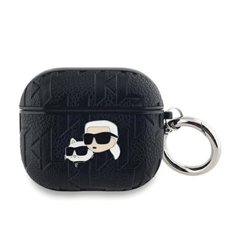 Karl Lagerfeld Monogram Karl & Choupette Head - Etui AirPods 3 (czarny) Karl Lagerfeld Monogram Karl & Choupette Head - Etui AirPods 3 (czarny)