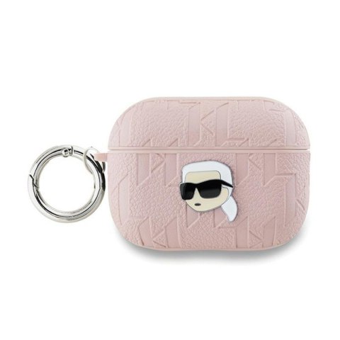 Karl Lagerfeld Monogram Karl Head - Etui AirPods Pro 2 (różowy) Karl Lagerfeld Monogram Karl Head - Etui AirPods Pro 2 (różowy)