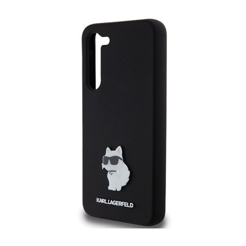 Karl Lagerfeld Silicone Choupette Metal Pin - Etui Samsung Galaxy S24+ (czarny) Karl Lagerfeld Silicone Choupette Metal Pin - Etui Samsung Galaxy S24+ (czarny)