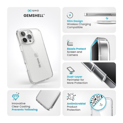 Speck Gemshell - Etui iPhone 16 Pro Max (Clear) Speck Gemshell - Etui iPhone 16 Pro Max (Clear)