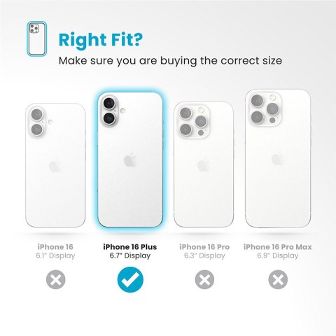 Speck Presidio Perfect-Clear ClickLock & MagSafe - Etui iPhone 16 Plus (Clear / Chrome Finish / Serene Silver) Speck Presidio Perfect-Clear ClickLock & MagSafe - Etui iPhone 16 Plus (Clear / Chrome Finish / Serene Silver)