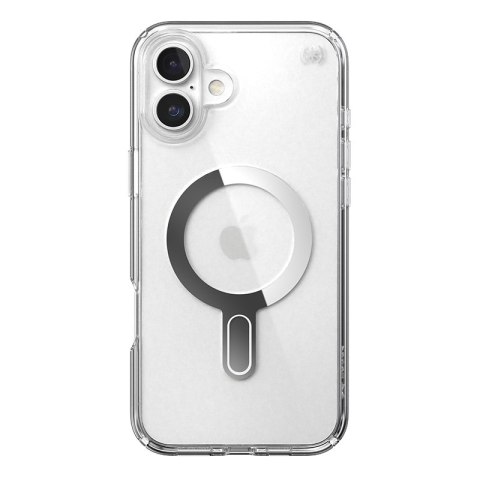Speck Presidio Perfect-Clear ClickLock & MagSafe - Etui iPhone 16 Plus (Clear / Chrome Finish / Serene Silver) Speck Presidio Perfect-Clear ClickLock & MagSafe - Etui iPhone 16 Plus (Clear / Chrome Finish / Serene Silver)