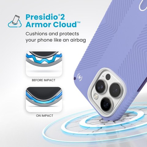 Speck Presidio2 Grip ClickLock & MagSafe - Etui iPhone 16 Pro Max (Future Lavender / Cassis Purple / White) Speck Presidio2 Grip ClickLock & MagSafe - Etui iPhone 16 Pro Max (Future Lavender / Cassis Purple / White)