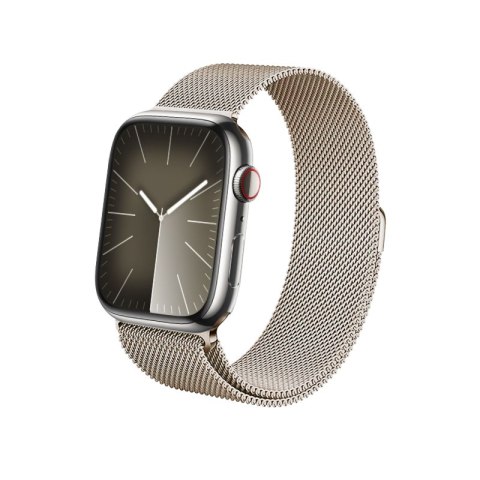 Crong Milano Steel - Pasek ze stali nierdzewnej do Apple Watch 44/45/46/49 mm (szampański) Crong Milano Steel - Pasek ze stali nierdzewnej do Apple Watch 44/45/46/49 mm (szampański)