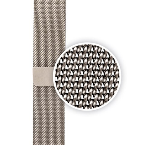 Crong Milano Steel - Pasek ze stali nierdzewnej do Apple Watch 44/45/46/49 mm (szampański) Crong Milano Steel - Pasek ze stali nierdzewnej do Apple Watch 44/45/46/49 mm (szampański)