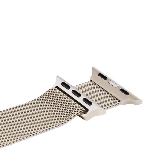 Crong Milano Steel - Pasek ze stali nierdzewnej do Apple Watch 44/45/46/49 mm (szampański) Crong Milano Steel - Pasek ze stali nierdzewnej do Apple Watch 44/45/46/49 mm (szampański)