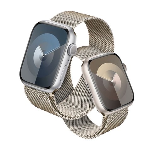 Crong Milano Steel - Pasek ze stali nierdzewnej do Apple Watch 44/45/46/49 mm (szampański) Crong Milano Steel - Pasek ze stali nierdzewnej do Apple Watch 44/45/46/49 mm (szampański)