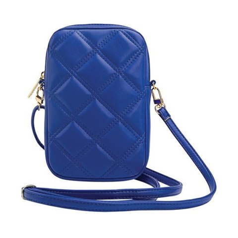 Guess Zip Quilted 4G - Torebka na telefon (niebieski) Guess Zip Quilted 4G - Torebka na telefon (niebieski)