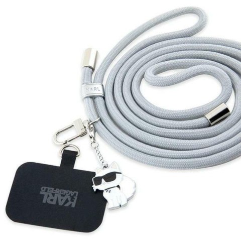 Karl Lagerfeld CBDY Cord - Uniwersalny pasek / smyczka do telefonu (szary) Karl Lagerfeld CBDY Cord - Uniwersalny pasek / smyczka do telefonu (szary)
