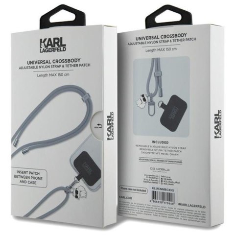 Karl Lagerfeld CBDY Cord - Uniwersalny pasek / smyczka do telefonu (szary) Karl Lagerfeld CBDY Cord - Uniwersalny pasek / smyczka do telefonu (szary)