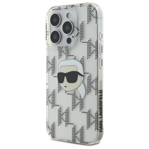 Karl Lagerfeld IML Karl Head Electroplated - Etui iPhone 16 Pro Max (przezroczysty) Karl Lagerfeld IML Karl Head Electroplated - Etui iPhone 16 Pro Max (przezroczysty)